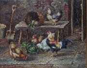 Jenny Hoppe The chicken family painting